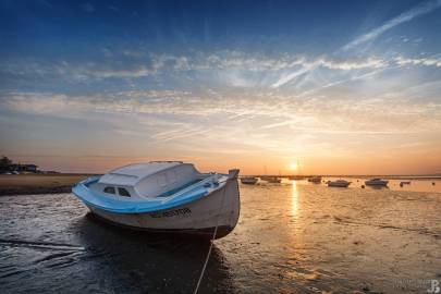 Photo de Arcachon - Une pinasse envasée